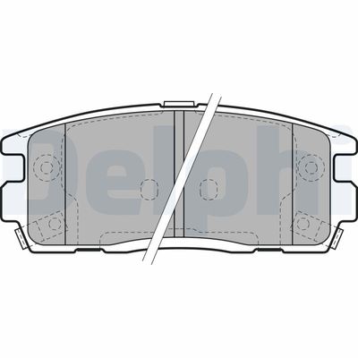 Brake Pad Set, disc brake DELPHI LP1988