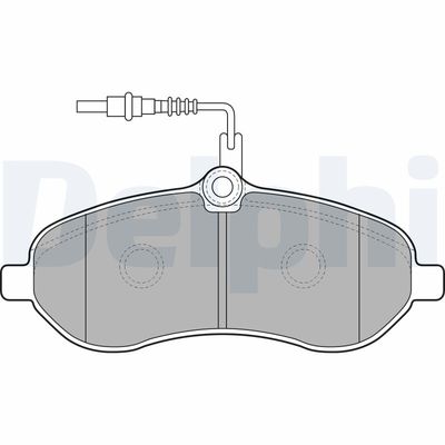 Brake Pad Set, disc brake DELPHI LP1995