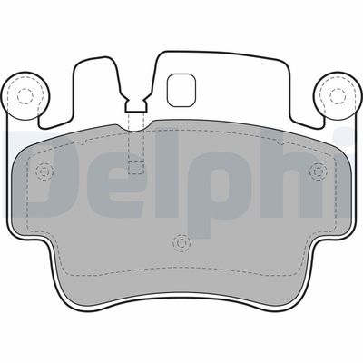 Brake Pad Set, disc brake DELPHI LP1996
