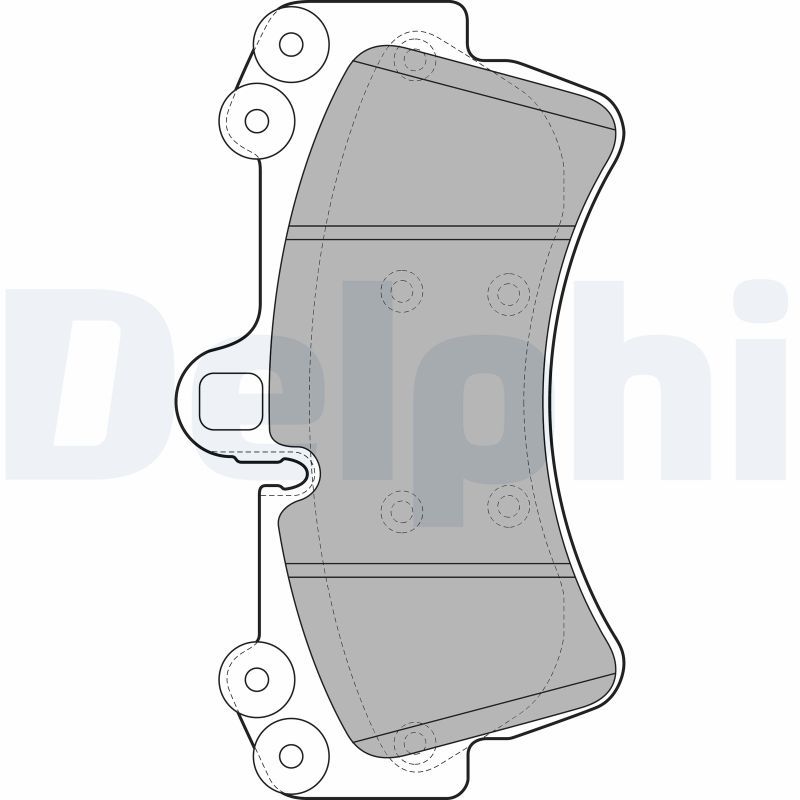 DELPHI LP1997 Brake Pad Set, disc brake