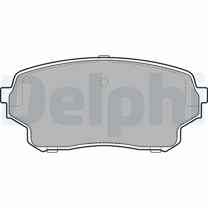 DELPHI LP2000 Brake Pad Set, disc brake