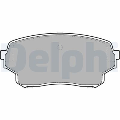 Brake Pad Set, disc brake DELPHI LP2000