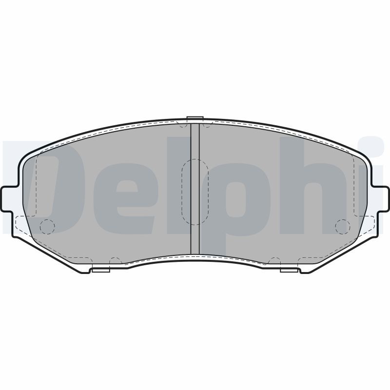 DELPHI LP2001 Brake Pad Set, disc brake
