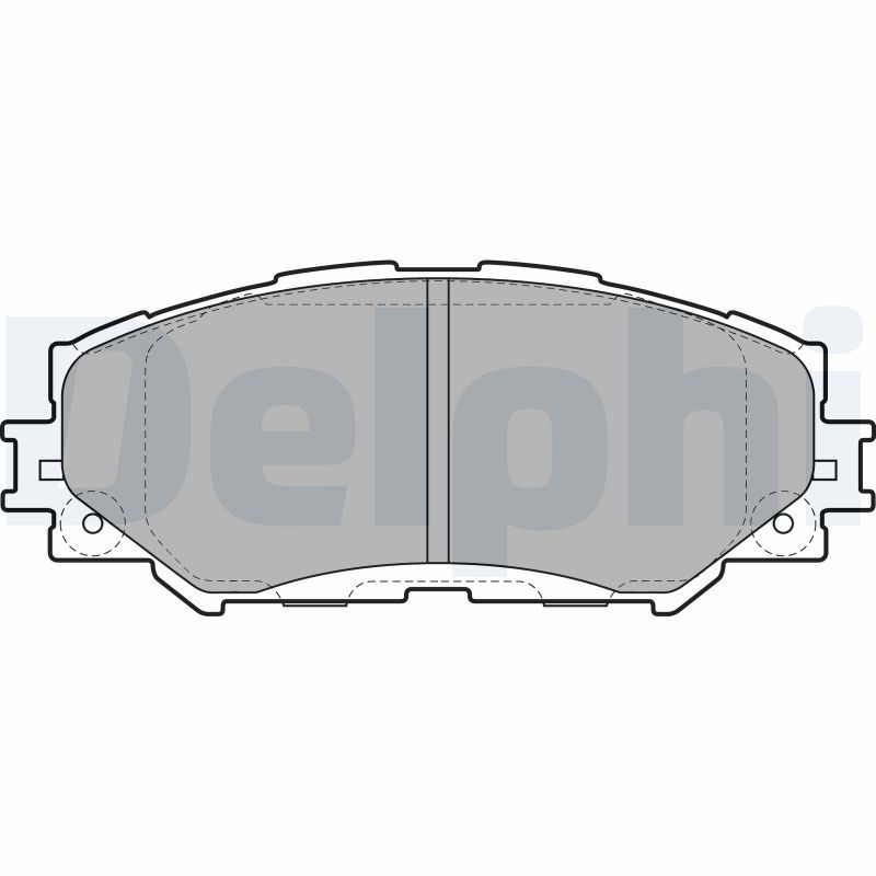 DELPHI LP2002 Brake Pad Set, disc brake