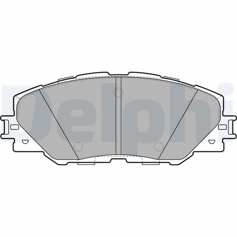 DELPHI LP2003 Brake Pad Set, disc brake