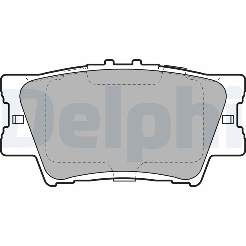 DELPHI LP2004 Brake Pad Set, disc brake