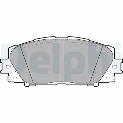 Brake Pad Set, disc brake DELPHI LP2006
