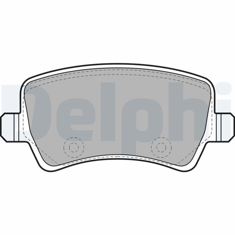 DELPHI LP2008 Brake Pad Set, disc brake