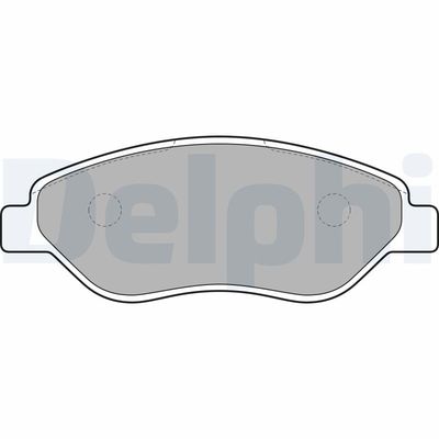 Brake Pad Set, disc brake DELPHI LP2010