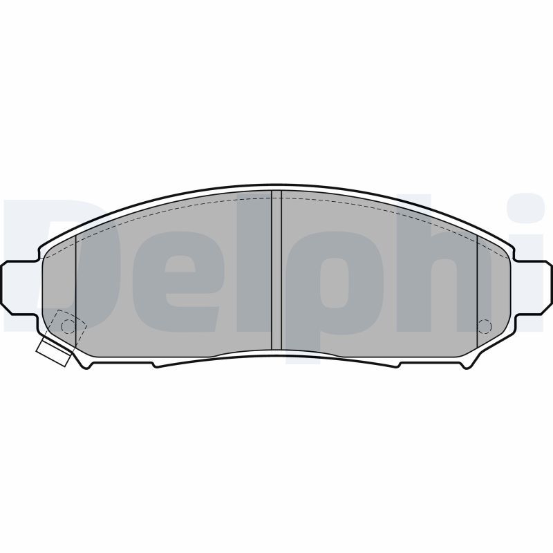 DELPHI LP2011 Brake Pad Set, disc brake