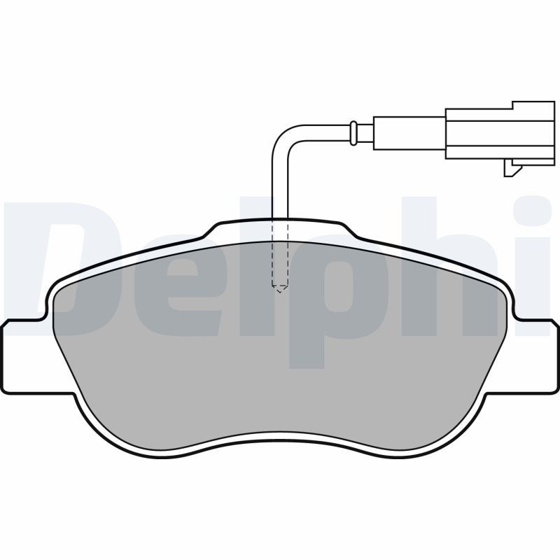 DELPHI LP2014 Brake Pad Set, disc brake