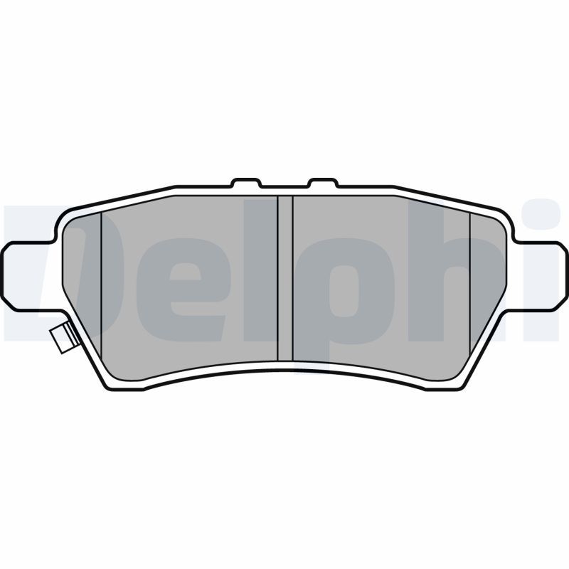 DELPHI LP2016 Brake Pad Set, disc brake