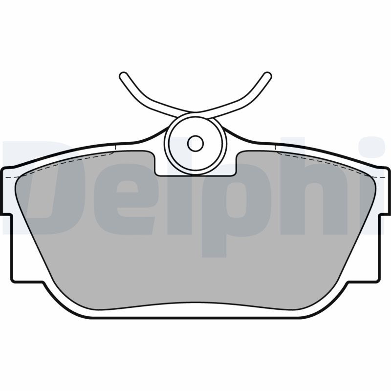 DELPHI LP2019 Brake Pad Set, disc brake