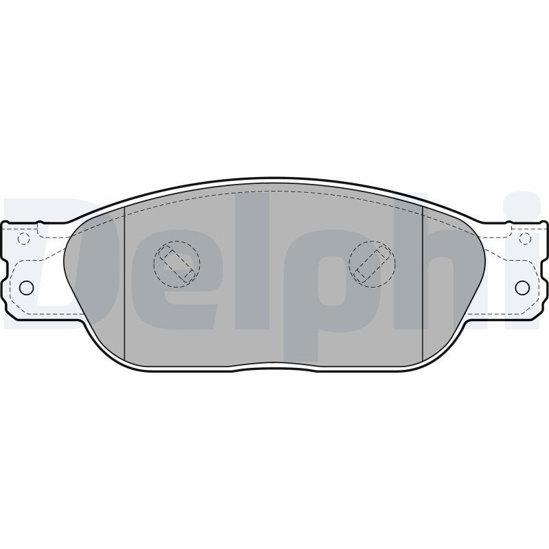 DELPHI LP2020 Brake Pad Set, disc brake