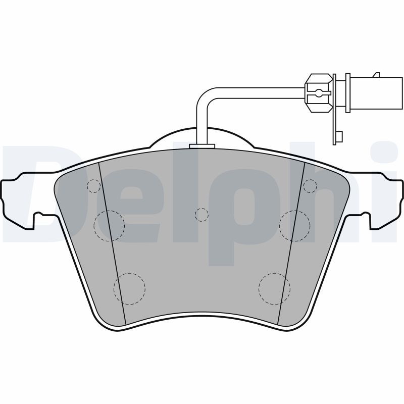 DELPHI LP2021 Brake Pad Set, disc brake