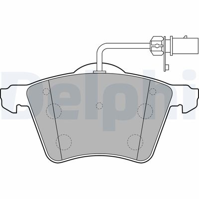 Brake Pad Set, disc brake DELPHI LP2021