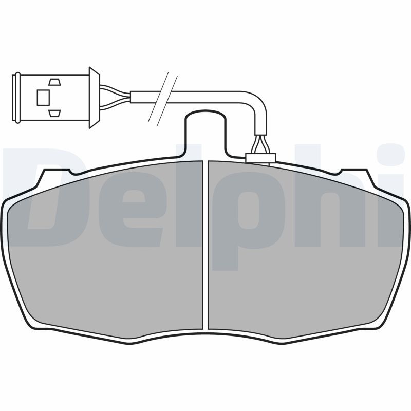 DELPHI LP2023 Brake Pad Set, disc brake