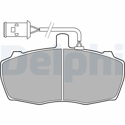 Brake Pad Set, disc brake DELPHI LP2023