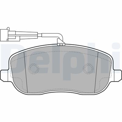 Brake Pad Set, disc brake DELPHI LP2024