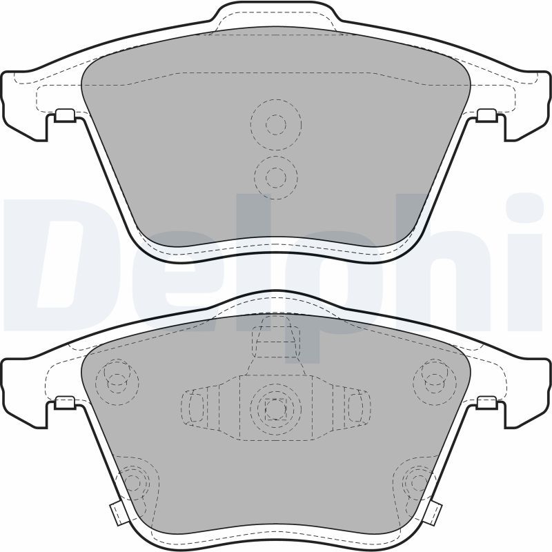 DELPHI LP2025 Brake Pad Set, disc brake