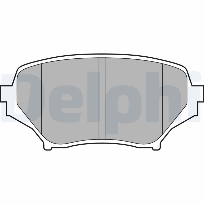 DELPHI LP2026 Brake Pad Set, disc brake