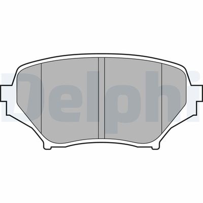 Brake Pad Set, disc brake DELPHI LP2026