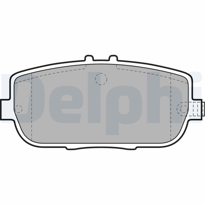 DELPHI LP2027 Brake Pad Set, disc brake