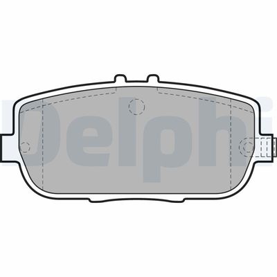 Brake Pad Set, disc brake DELPHI LP2027