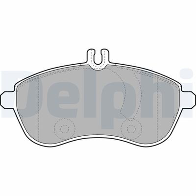 Brake Pad Set, disc brake DELPHI LP2028