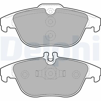 Brake Pad Set, disc brake DELPHI LP2029