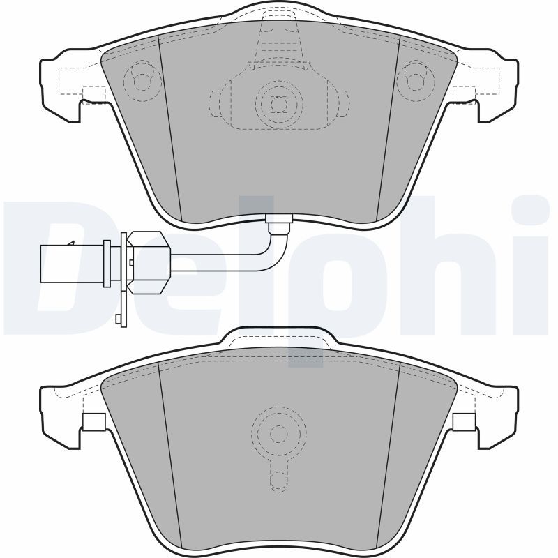 DELPHI LP2032 Brake Pad Set, disc brake