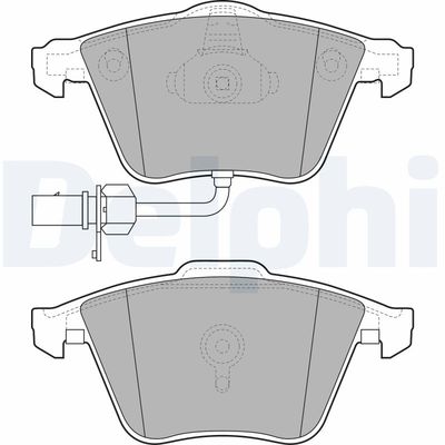 Brake Pad Set, disc brake DELPHI LP2032