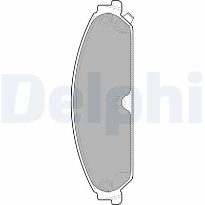 Brake Pad Set, disc brake DELPHI LP2033