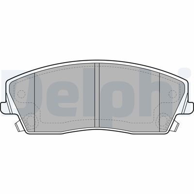 Brake Pad Set, disc brake DELPHI LP2034