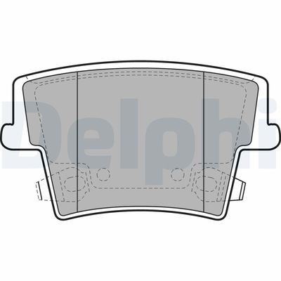 Brake Pad Set, disc brake DELPHI LP2035