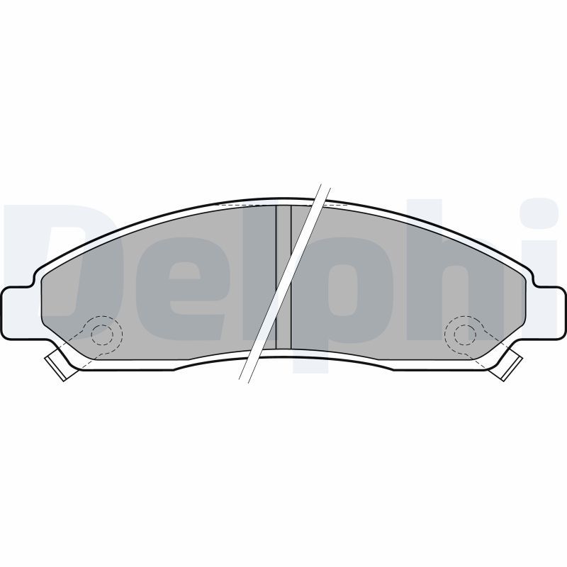 DELPHI LP2037 Brake Pad Set, disc brake