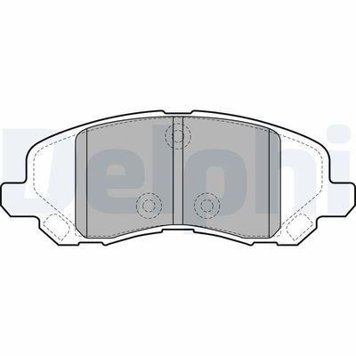 Brake Pad Set, disc brake DELPHI LP2038