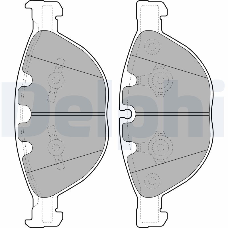 DELPHI LP2041 Brake Pad Set, disc brake