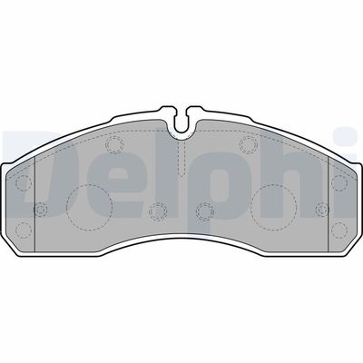 Brake Pad Set, disc brake DELPHI LP2042