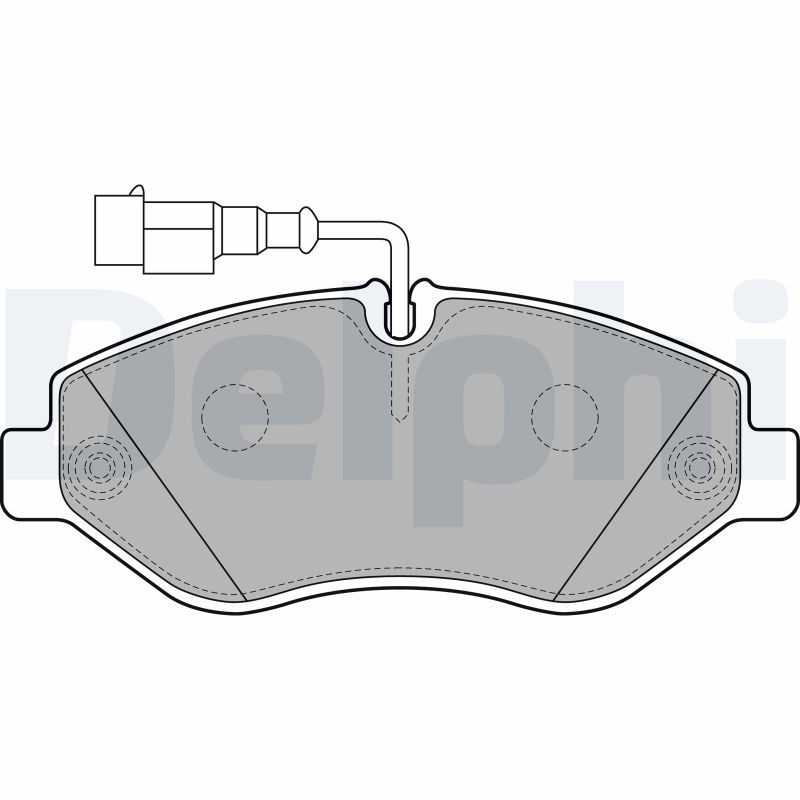 DELPHI LP2043 Brake Pad Set, disc brake