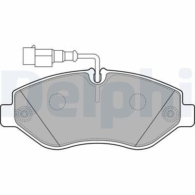 Brake Pad Set, disc brake DELPHI LP2043