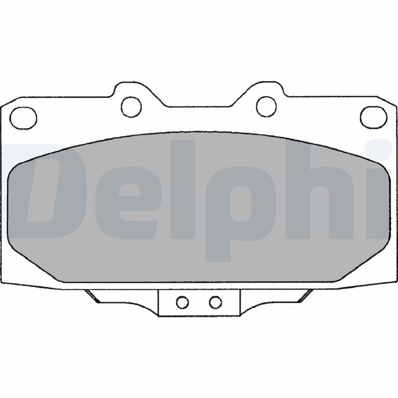 DELPHI LP2044 Brake Pad Set, disc brake