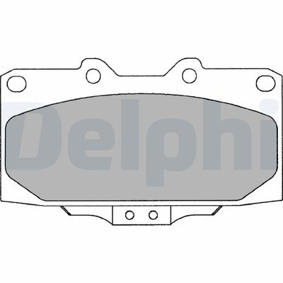 Brake Pad Set, disc brake DELPHI LP2044