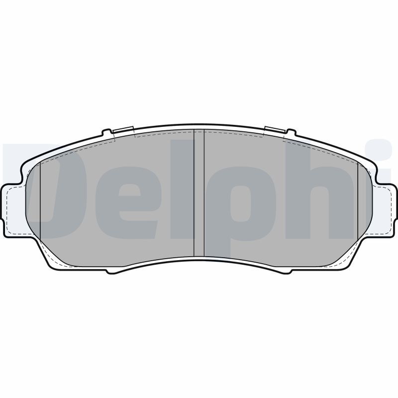 DELPHI LP2046 Brake Pad Set, disc brake