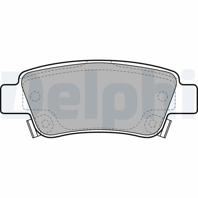 DELPHI LP2047 Brake Pad Set, disc brake
