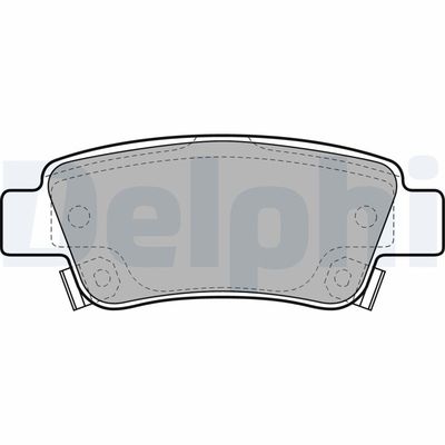 Brake Pad Set, disc brake DELPHI LP2047