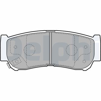 Brake Pad Set, disc brake DELPHI LP2049