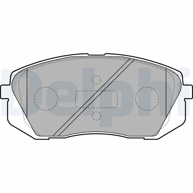 DELPHI LP2050 Brake Pad Set, disc brake