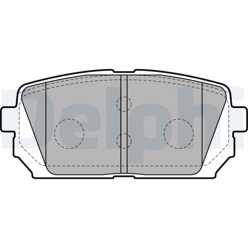 DELPHI LP2051 Brake Pad Set, disc brake