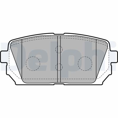 Brake Pad Set, disc brake DELPHI LP2051